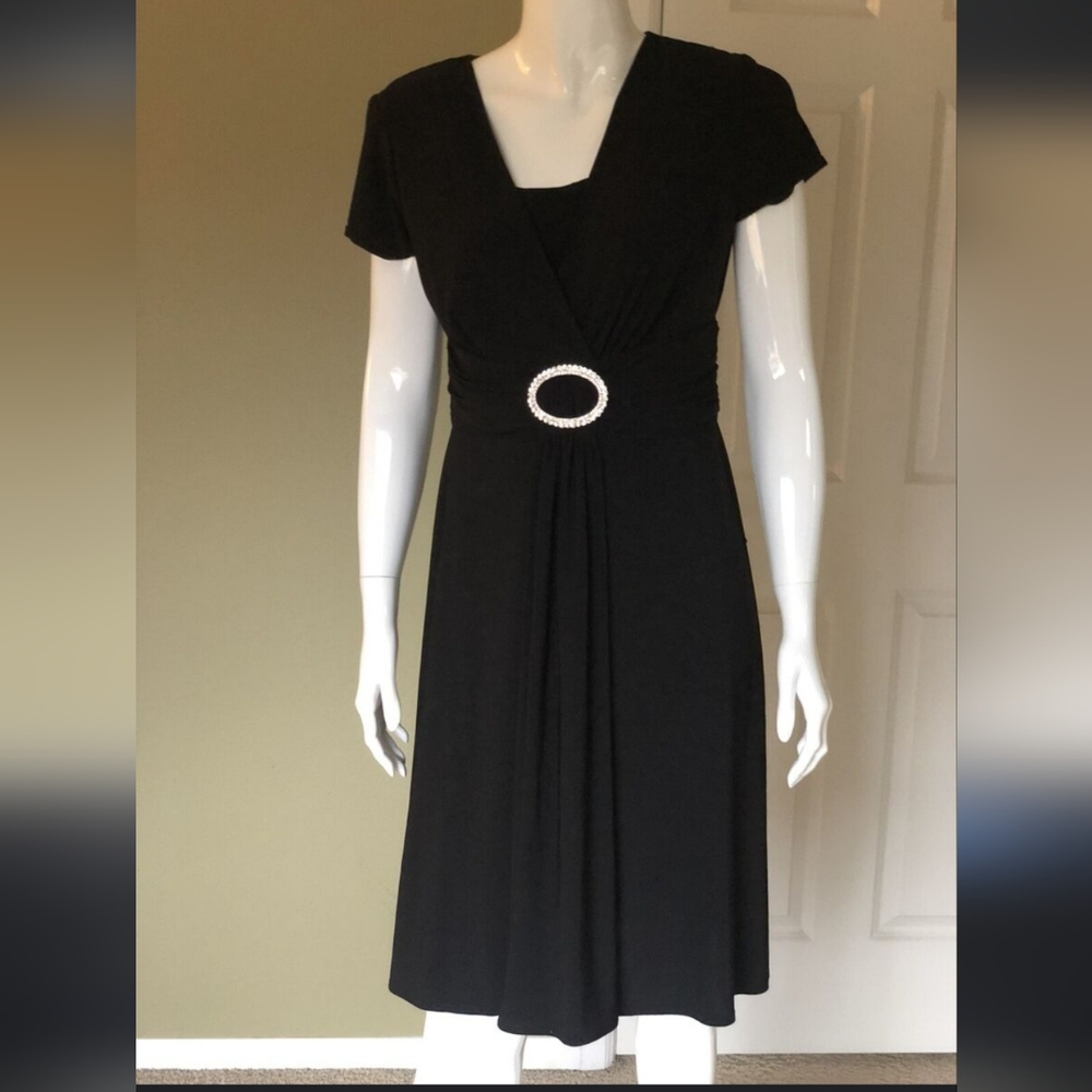 R&M Richards, SIZE 14, Black Dress